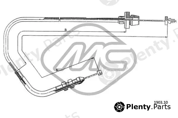 Metalcaucho 81499 — Accelerator Cable