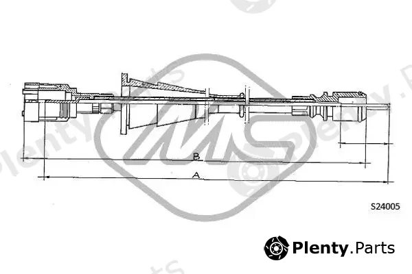 Metalcaucho 82974 — Speedometer Cable
