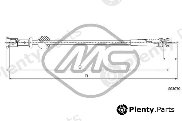 Metalcaucho 80784 — Speedometer Cable