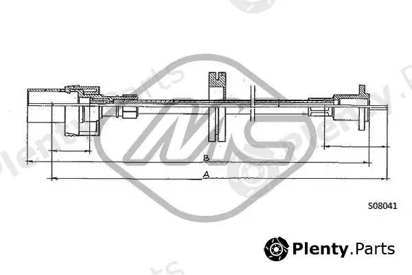Metalcaucho 81718 — Speedometer Cable