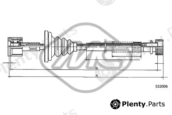 Metalcaucho 83553 — Speedometer Cable