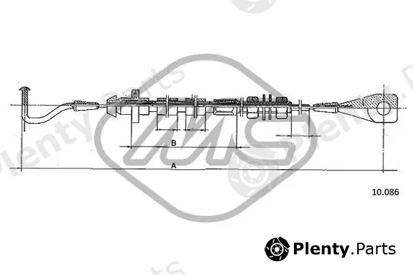 Metalcaucho 83791 — Accelerator Cable
