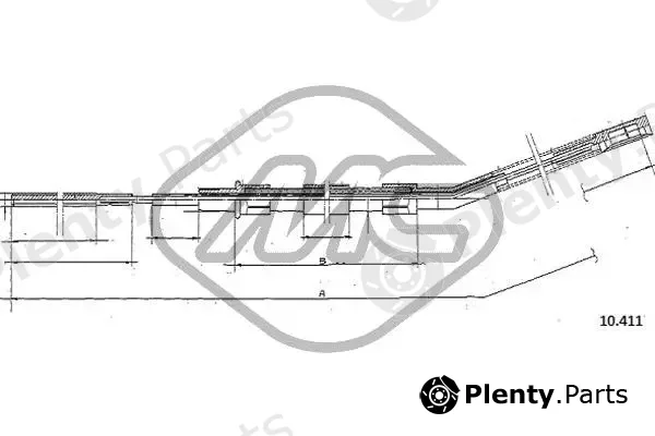 Metalcaucho 80629 — Cable Pull, parking brake