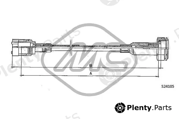 Metalcaucho 82980 — Speedometer Cable