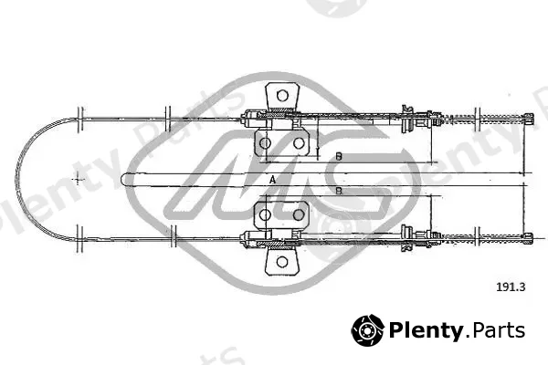 Metalcaucho 81271 — Cable Pull, parking brake