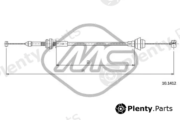 Metalcaucho 83296 — Accelerator Cable