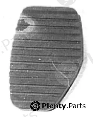 Metalcaucho 02770 — Pedal Pad, brake pedal