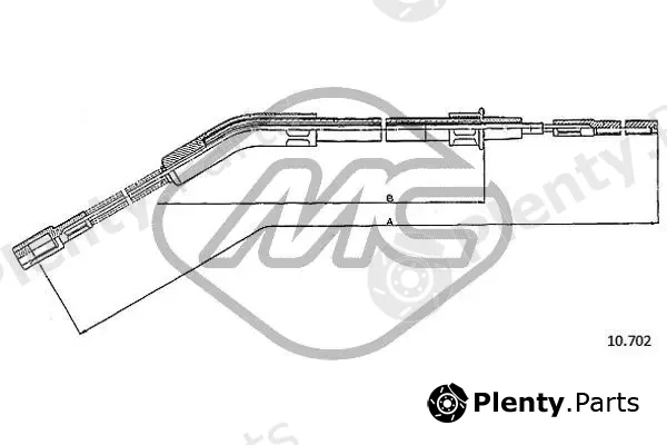 Metalcaucho 83695 — Cable Pull, parking brake
