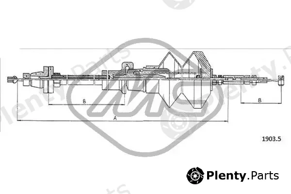 Metalcaucho 81417 — Accelerator Cable