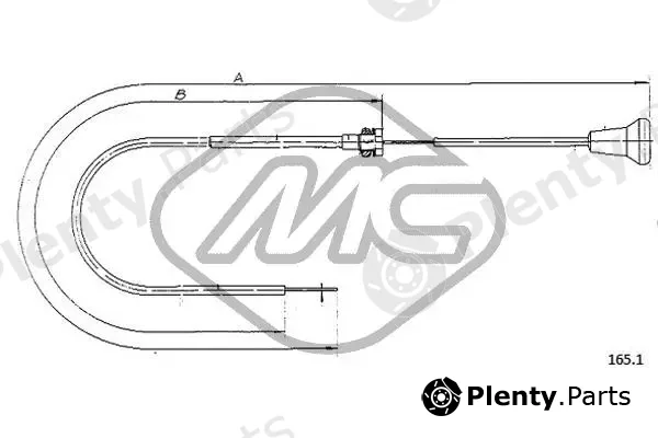 Metalcaucho 81572 — Cable, starter