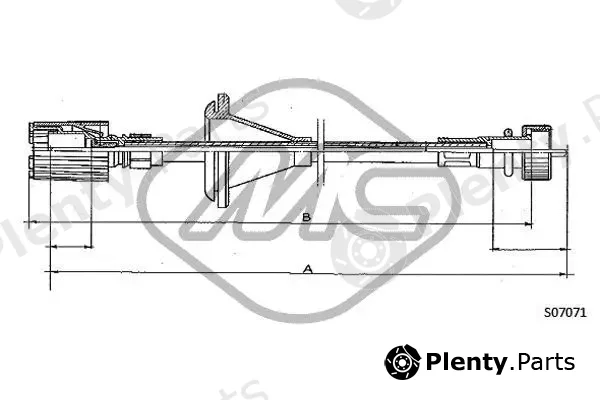 Metalcaucho 81180 — Speedometer Cable