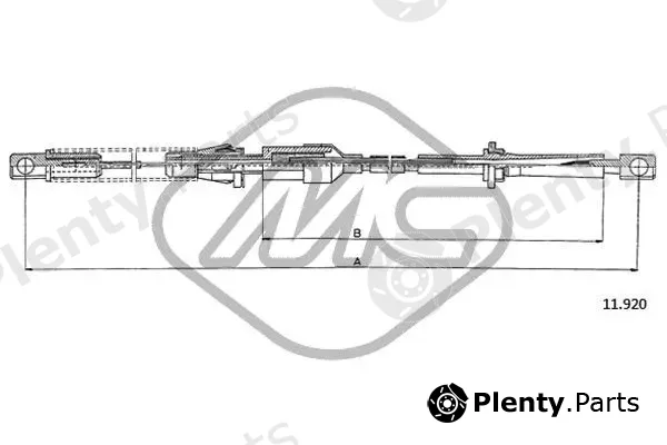 Metalcaucho 81895 — Accelerator Cable