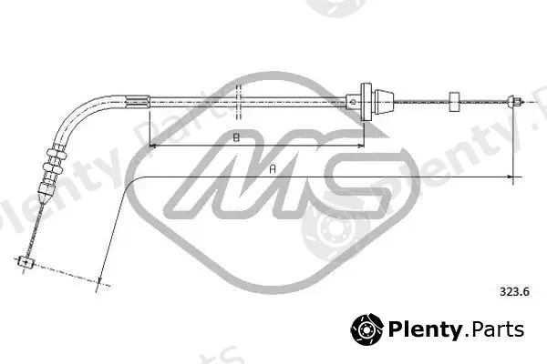 Metalcaucho 81533 — Accelerator Cable
