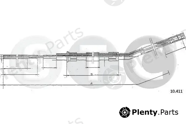STC T480629 — Cable Pull, parking brake