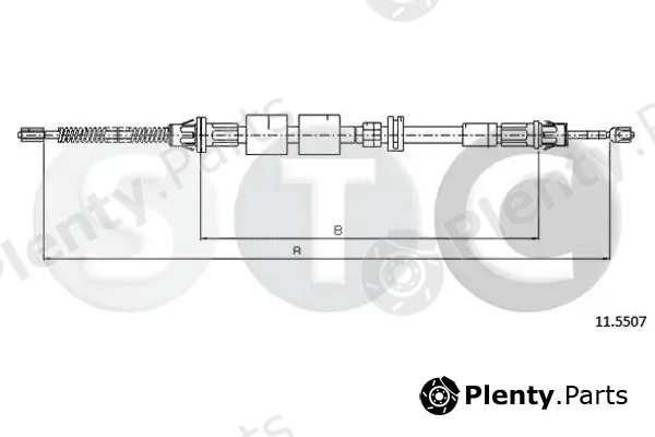 STC T481800 — Cable Pull, parking brake