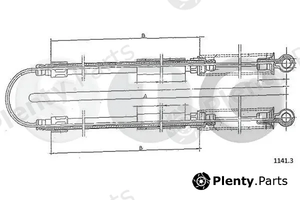 STC T481266 — Cable Pull, parking brake
