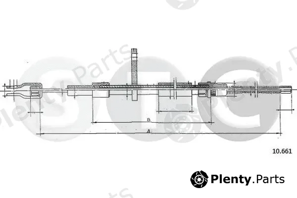 STC T480377 — Cable Pull, parking brake