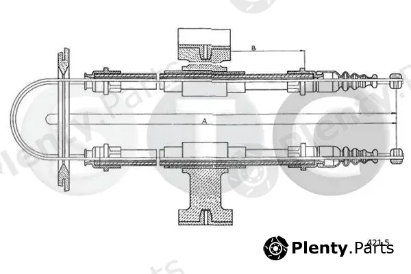 STC T482089 — Cable Pull, parking brake