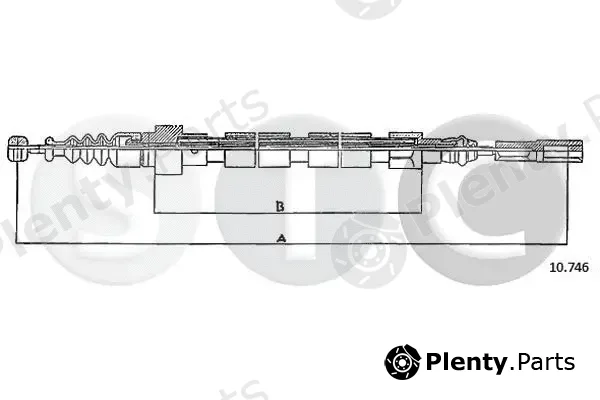 STC T483714 — Cable Pull, parking brake