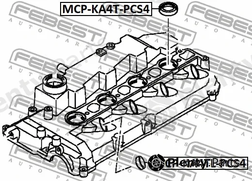 Febest MCP-KA4T-PCS4 — Seal Ring, injector