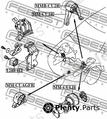 Mounting, engine