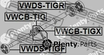 Febest VWDS-TIGR — Joint, propshaft