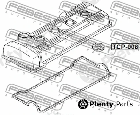 Febest TCP-006 — Seal Ring, spark plug shaft