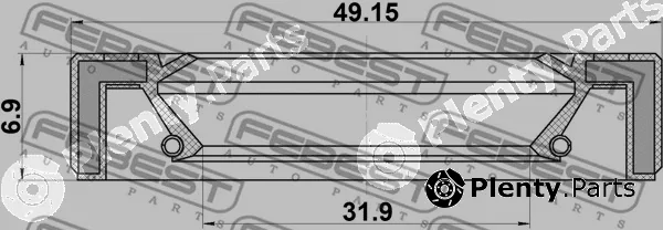 Febest 95GAY-34490707X — Shaft Seal, transfer case