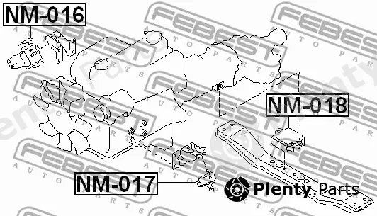 Mounting, engine