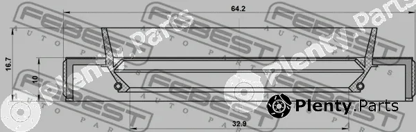 Febest 95HBS-34641017C — Shaft Seal, drive shaft