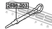Febest 2596-003 — Tow hook