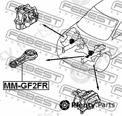 Mounting, engine