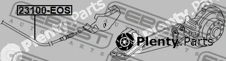 Febest 23100-EOS — Cable Pull, parking brake