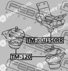 Febest TM-KDJ150RR — Mounting, engine
