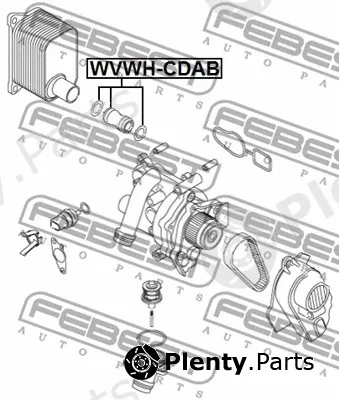 Febest VWWH-CDAB — Radiator Hose