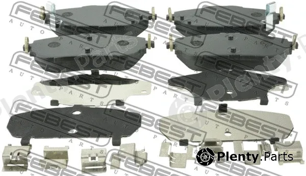 Febest 0101-NDE180F — Brake Pad Set, disc brake