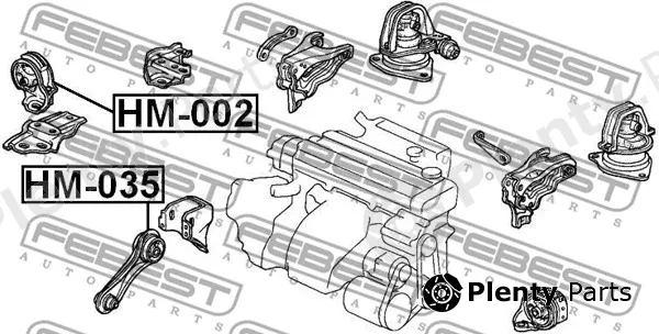 Mounting, engine