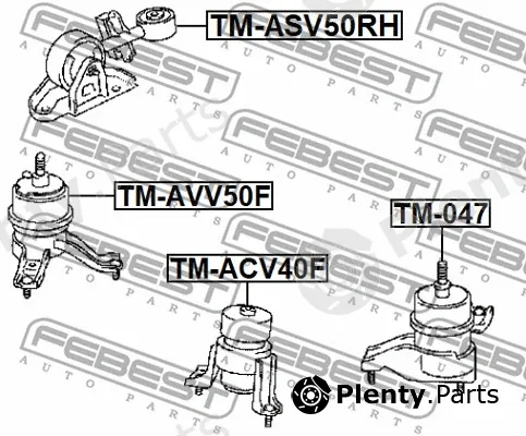 Febest TM-ASV50RH — Mounting, engine