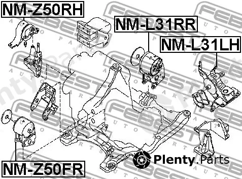 Mounting, engine