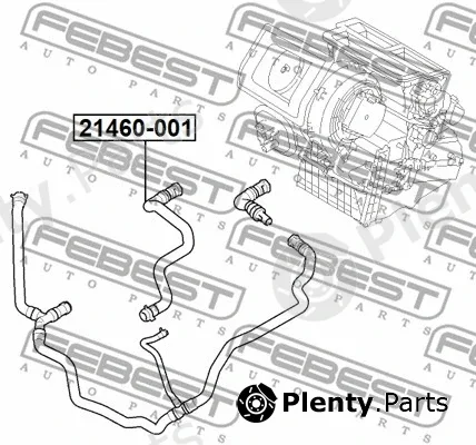 Febest 21460-001 — Coolant Pipe