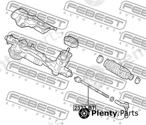 Febest 2322-B7 — Inner Tie Rod