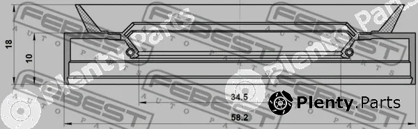 Febest 95PDS-36581018C — Shaft Seal, drive shaft