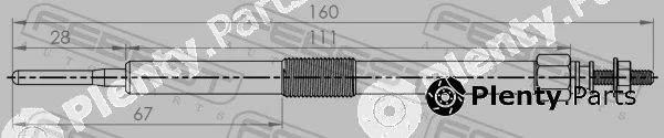 Febest 01642-007 — Glow Plug
