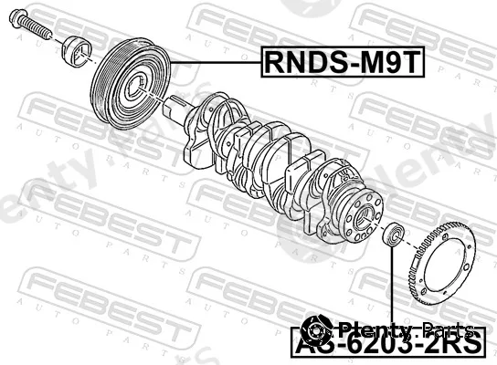 Febest RNDS-M9T — Belt Pulley, crankshaft