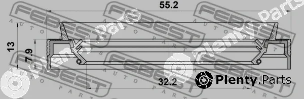 Febest 95JEY-34550813R — Shaft Seal, drive shaft