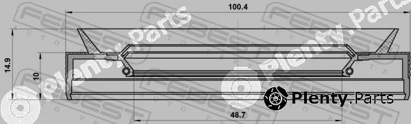 Febest 95PES-501001015C — Shaft Seal, differential