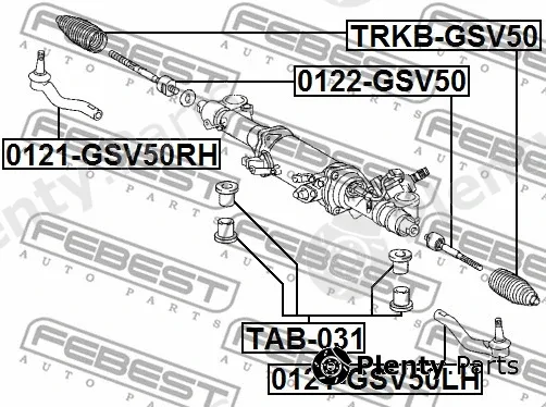 Febest TRKB-GSV50 — Bellow, steering