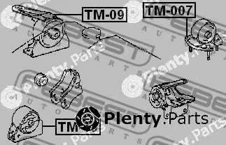 Mounting, engine