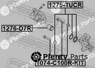Febest 1276-D7R — Piston, brake caliper