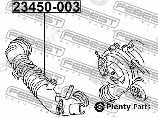 Febest 23450-003 — Hose, air supply